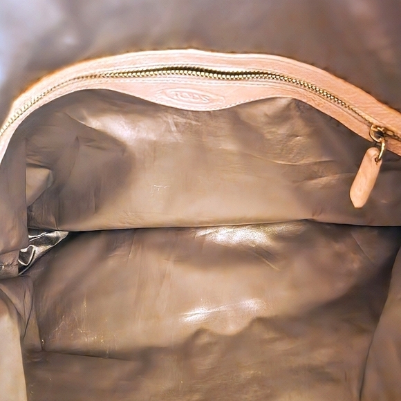 Tod's Vintage Leather Satchel - Shoulder Bag Light Pink - Picture 14 of 16